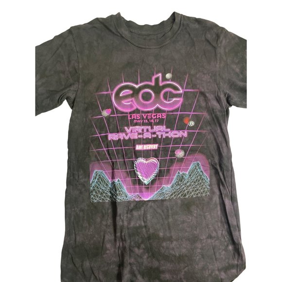 Insomniac EDC Las Vegas‎ Electric Daisy Chain Virtual Rave-A-Thon Purple Shirt - Picture 1 of 6
